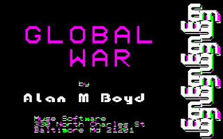 Global War Title Screen